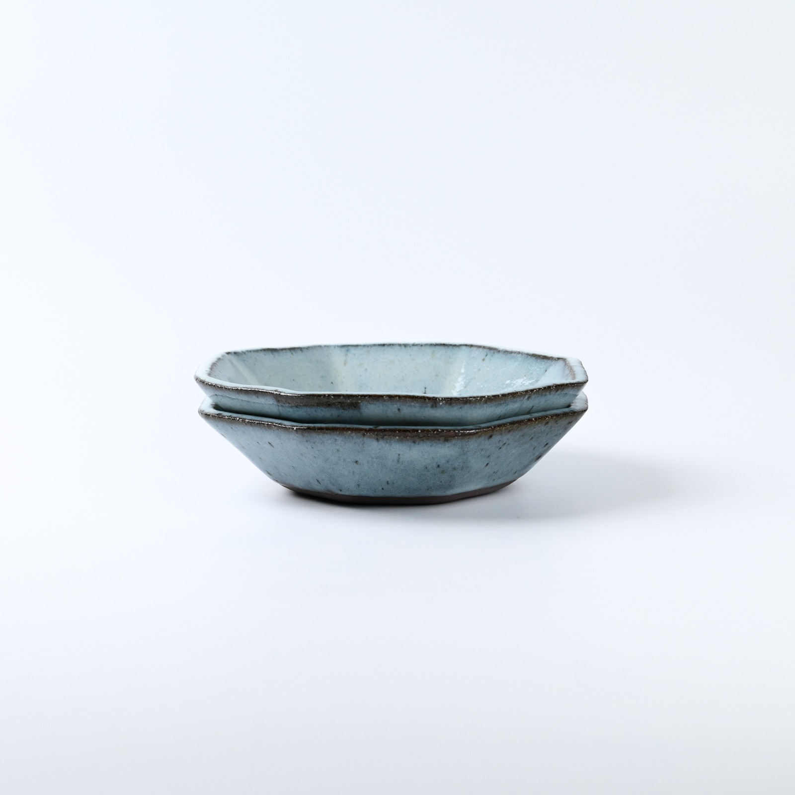 工房つちみ / 八角鉢大 無地 blue | 作り手,工房つちみ | 和食器