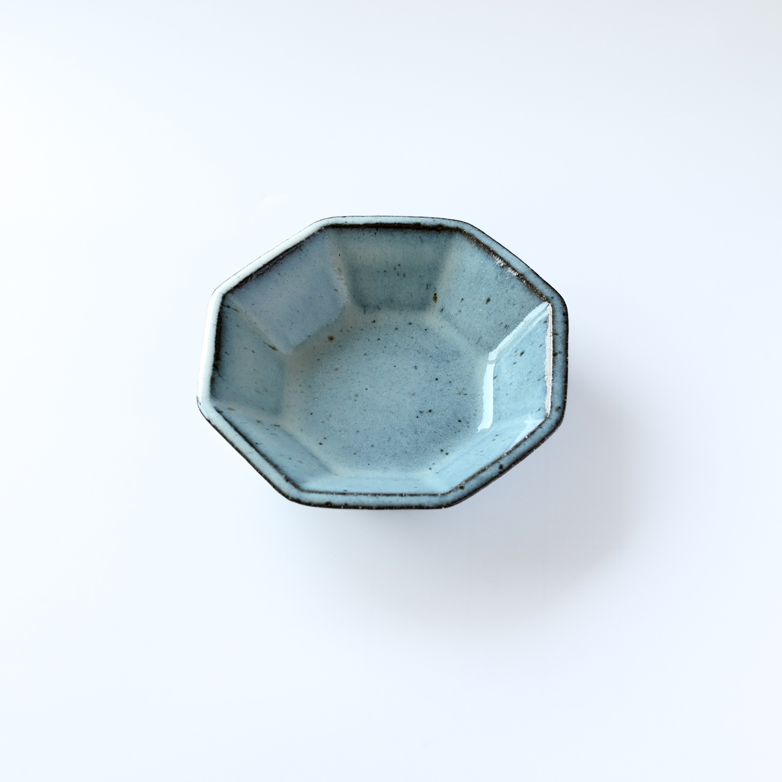 工房つちみ / 八角鉢大 無地 blue | 作り手,工房つちみ | 和食器