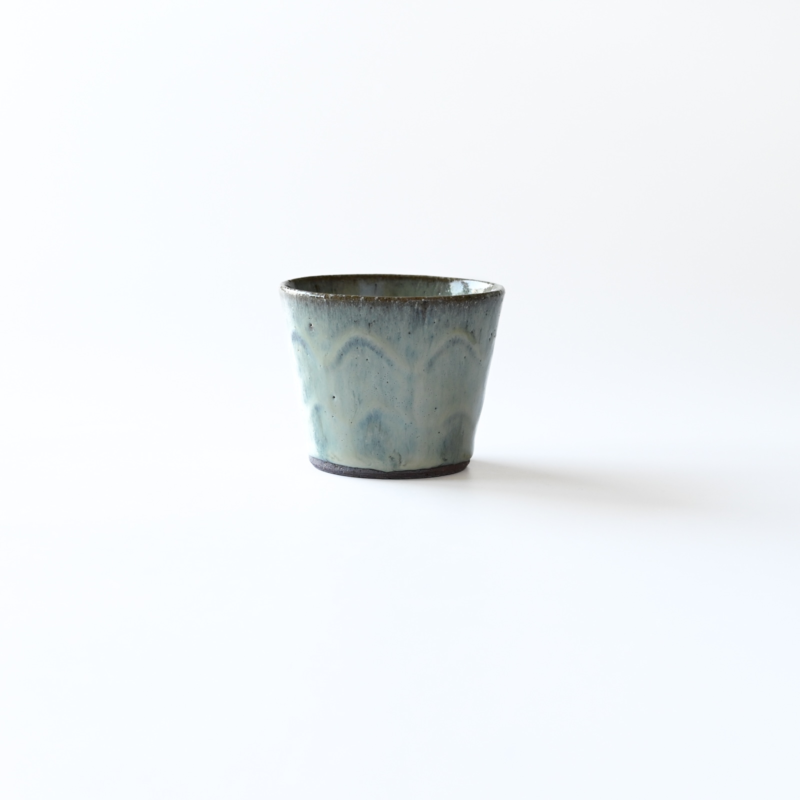 工房つちみ / 蕎麦猪口 波 green | 作り手,工房つちみ | 和食器
