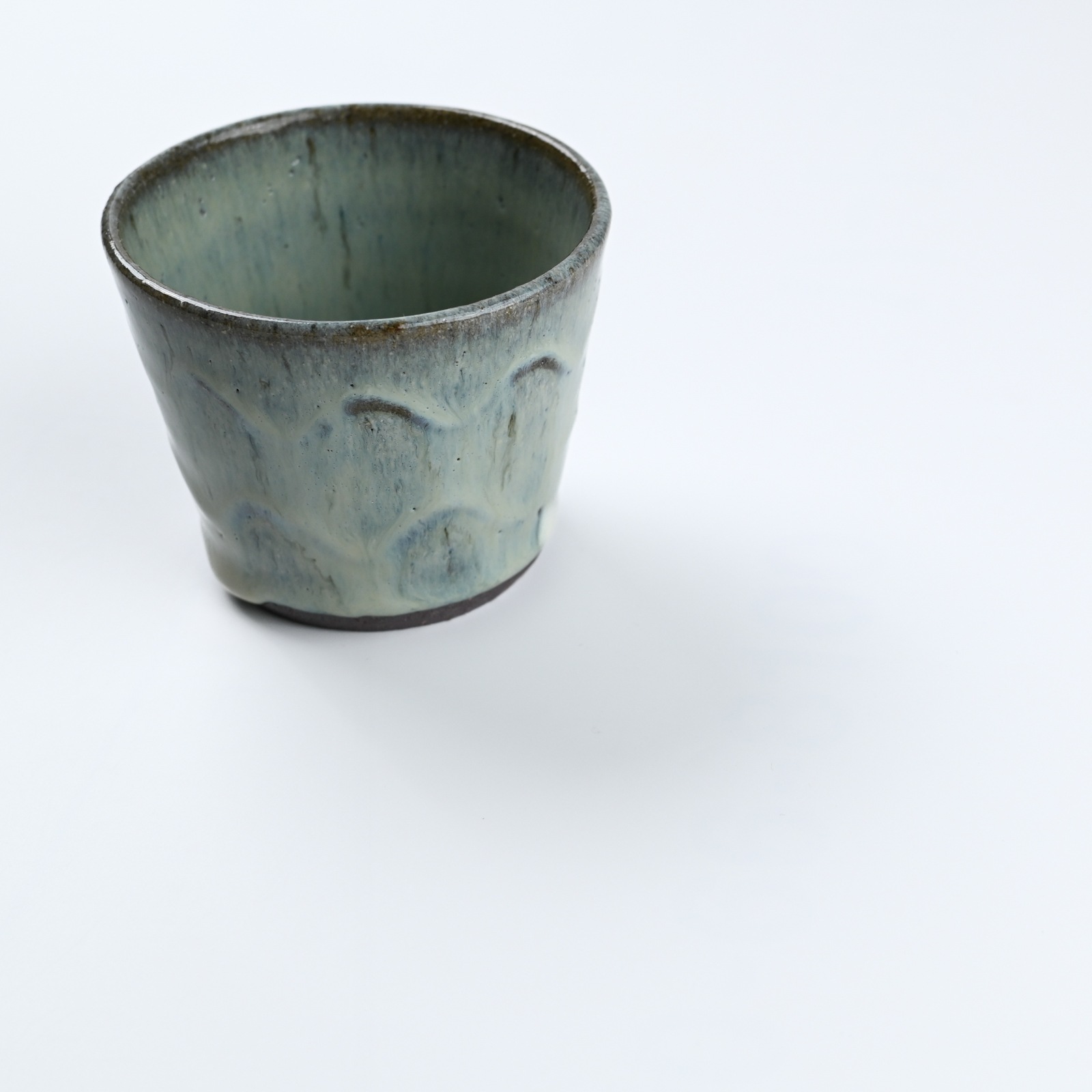 工房つちみ / 蕎麦猪口 波 green | 作り手,工房つちみ | 和食器