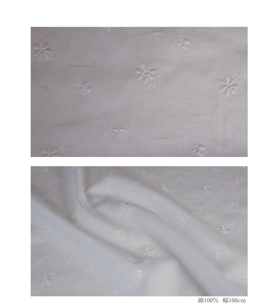 ローンレース　花とちょうちょ