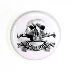 バッジ/DEATH OR GLORY(25mm)｜『666』パンクロックファッションの通販