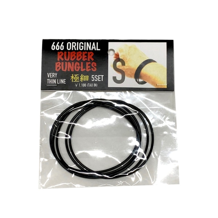 ラバーバングルス極細(太さ1.5?)｜『666』パンクロックファッションの通販