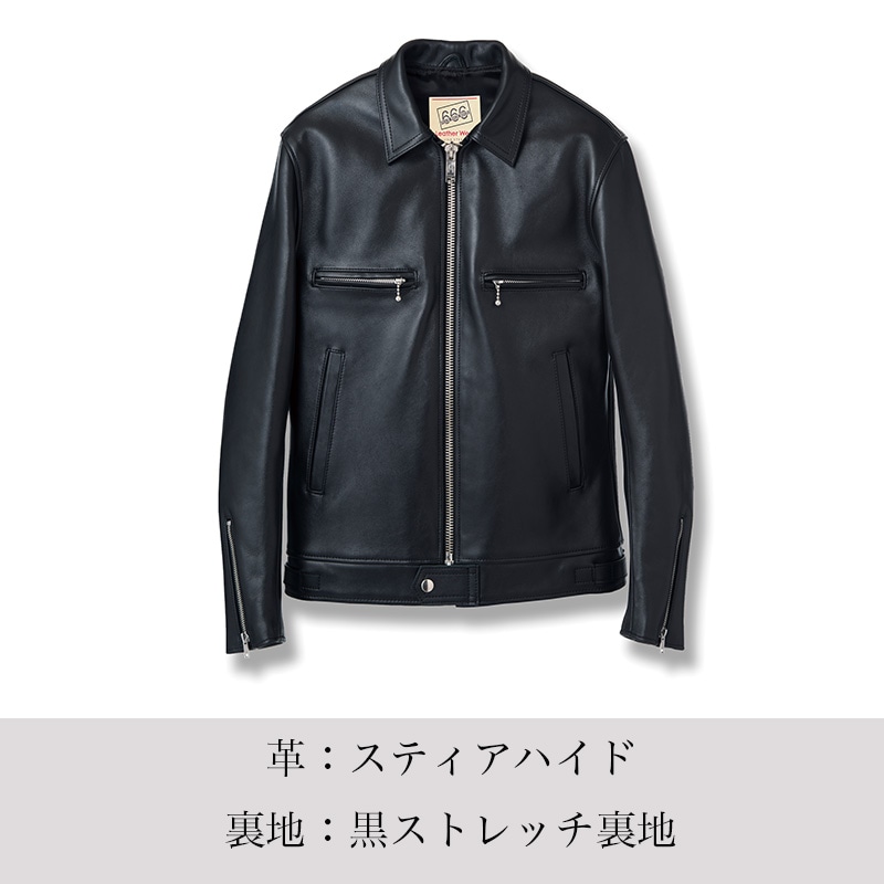 LJM-17TF タイトフィット シングル ライダースジャケット サイズ36 LJM-17TF タイトフィット シングル ライダースジャケット｜『666