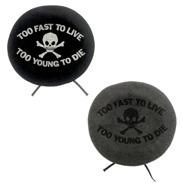 ベレー帽 TOO FAST TO LIVE(セディショナリーズ)｜『666』パンクロック