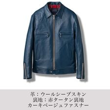 LJM-21TF タイトフィット マンダリンカラー シングル ライダース