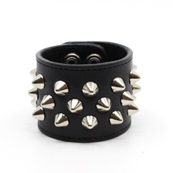 2×1連スモールコニカルリストバンド(ボタン)｜『666』パンクロック