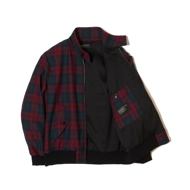 タータンチェック ハーリントンジャケット｜『666』パンクロック