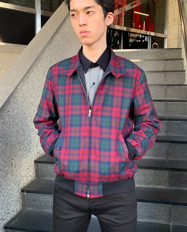 タータンチェック ハーリントンジャケット｜『666』パンクロック