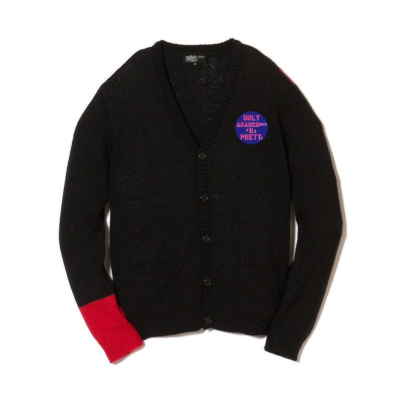 カラーシームモヘアカーディガン｜『666』パンクロックファッションの通販