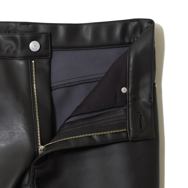 MAX FAUXレザー ロンドンスリムジーンズ｜『666』パンクロック