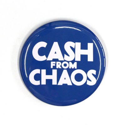 バッジ/CASH FROM CHAOS(54mm)｜『666』パンクロックファッションの通販