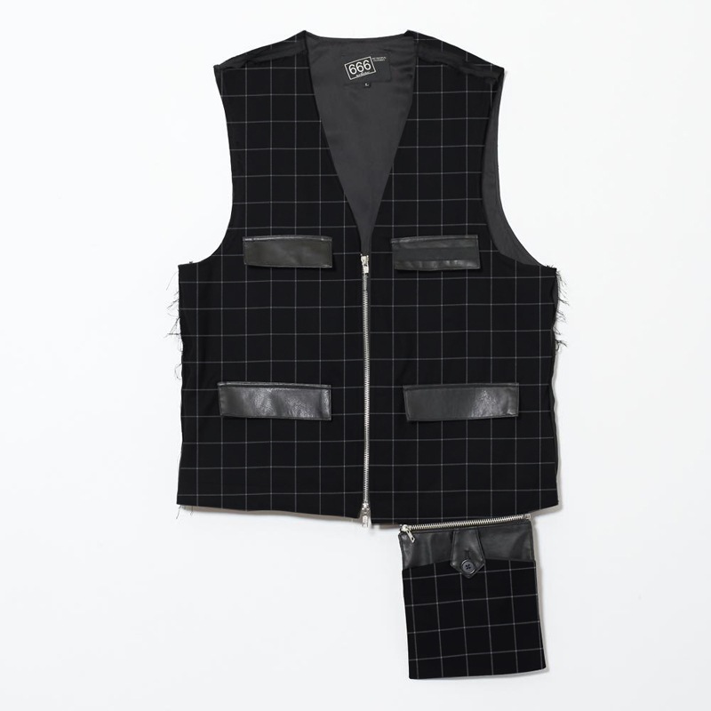 666 ノーフューチャーエリオットチェック柄 ベスト Lサイズ NEW!!! 【666 ORIGINAL】 NO FUTURE VESTが入荷しました！！！