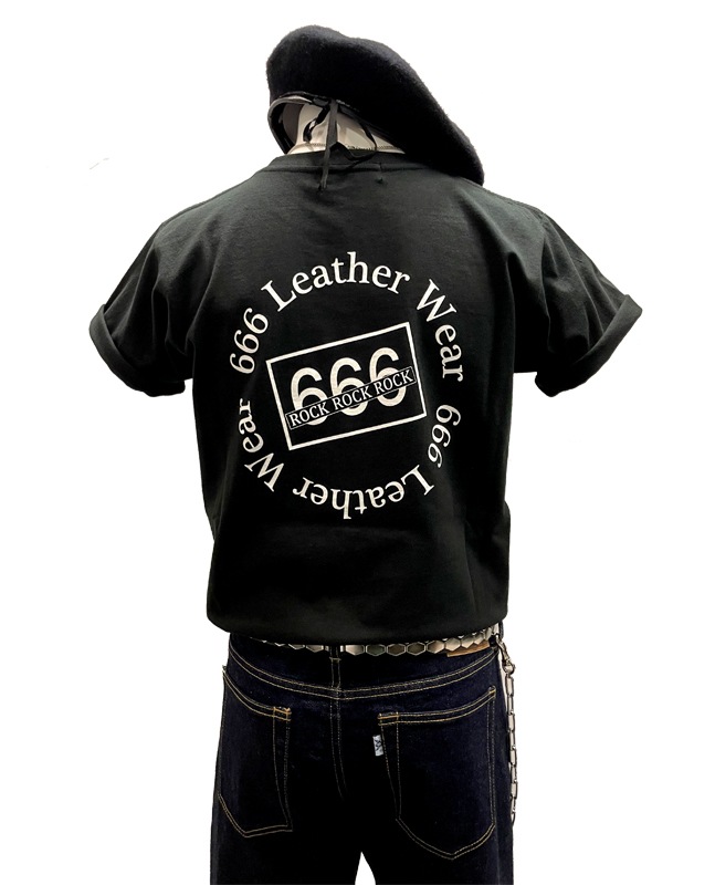 666LEATHER WEAR T�����-CIRCLE LOGO-