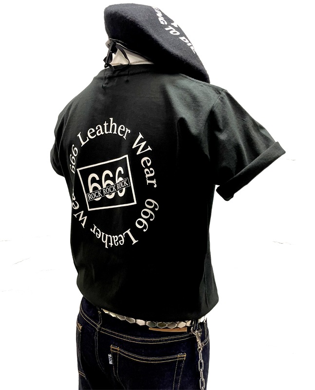 666LEATHER WEAR T�����-CIRCLE LOGO-