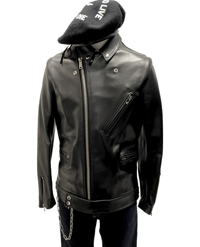 LJM-8TF タイトフィットフロントフラップ ライダースジャケット｜『666