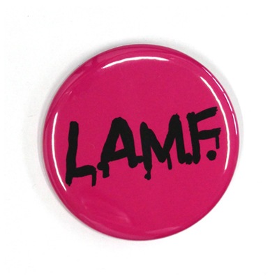 バッジ/L.A.M.F.(54mm)｜『666』パンクロックファッションの通販