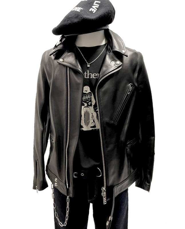 LJM-8TF タイトフィットフロントフラップ ライダースジャケット｜『666