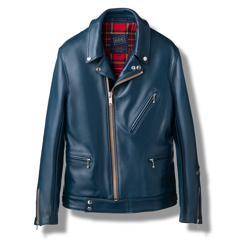 LJM-8TF タイトフィットフロントフラップ ライダースジャケット｜『666