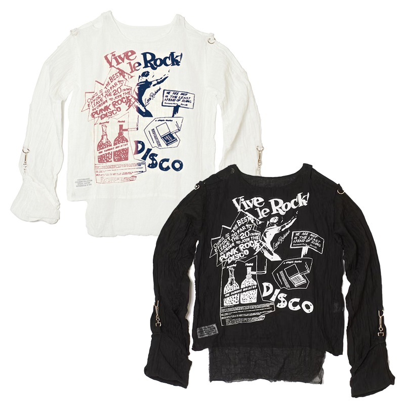666 ムスリントップ VIVE LE ROCK(セディショナリーズ)｜パンクTシャツ