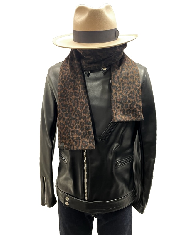 古布１２ レパード・ニットストール｜『666』パンクロックファッションの通販