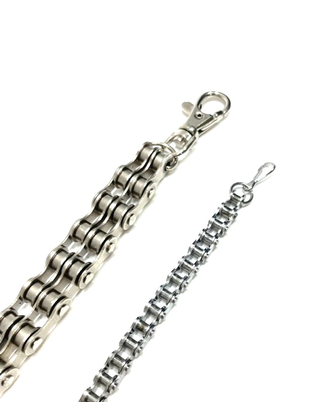 2連 ヘビーウェイト・バイクチェーン・ブレスレット｜『666』パン