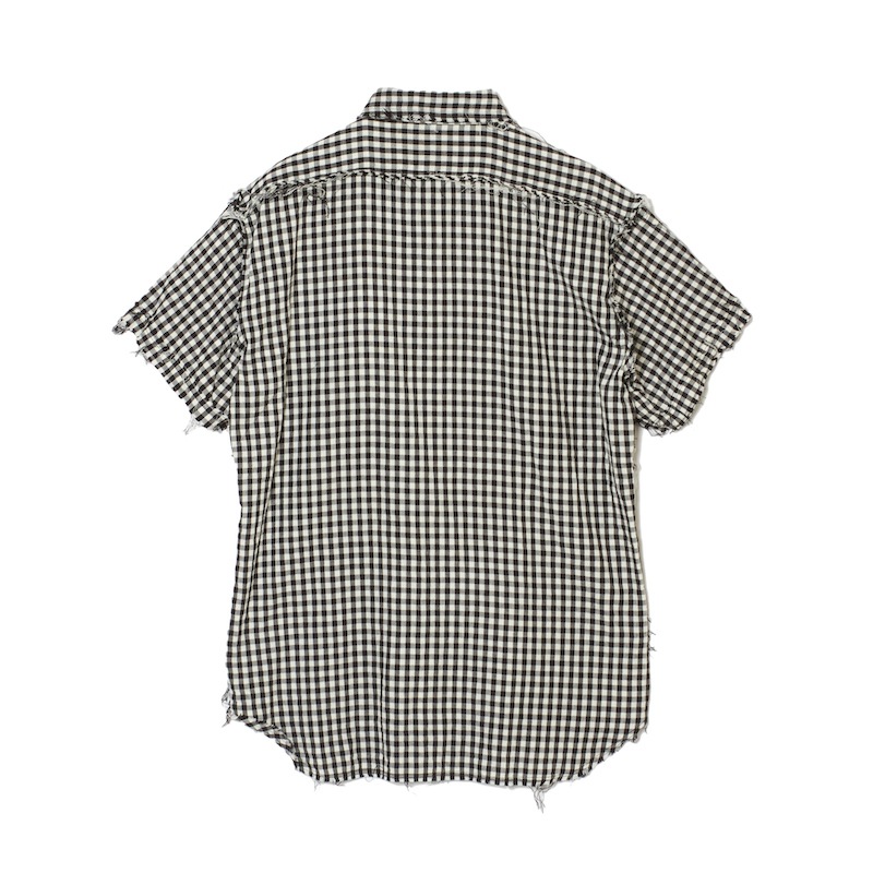 ガーゼラウンドカラーシャツS/S｜『666』パンクロック