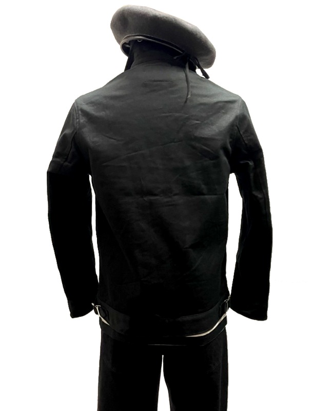 ストレッチ・コットンシングルライダースジャケット（タイトフィット