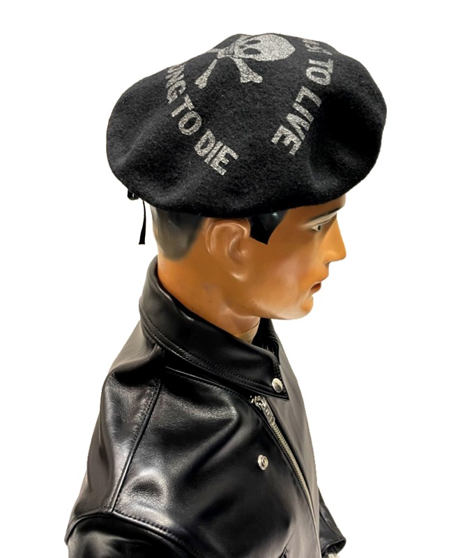 セディジョナリーズ TOO FAST TO LIVE BERET  ベレー帽 ベレー帽 TOO FAST TO LIVE(セディショナリーズ)｜『666』パンクロック