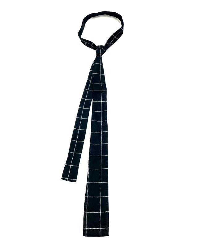 ブラックスパイダーチェック（ネクタイ）｜『666』パンクロック