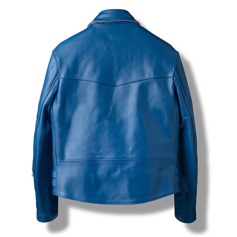 Schott ストライプ入りライダースジャケット(ブルー) Schott ストライプ入りライダースジャケット(ブルー) 【楽天市場