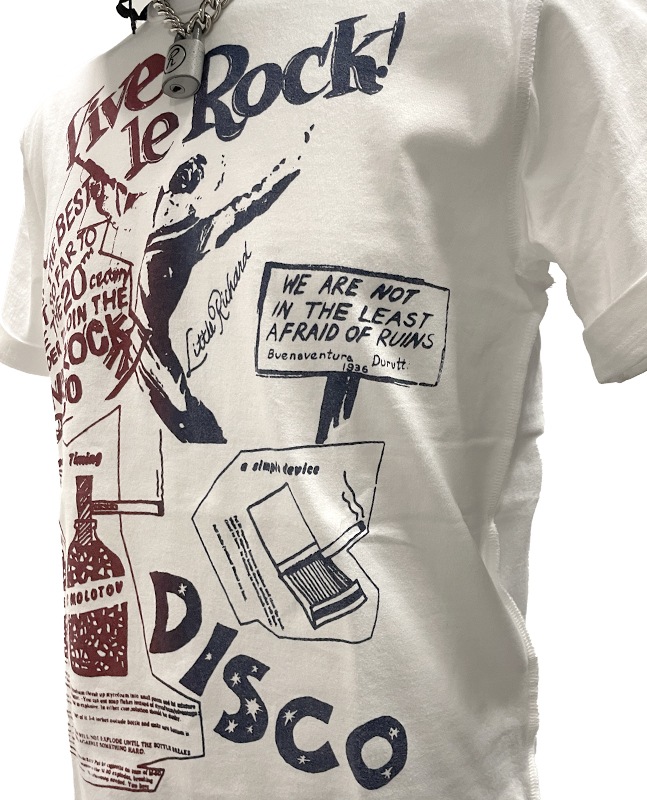 セディショナリーズ ホワイトTシャツ パンクロック サイズフリー Tシャツ COWBOYS(セディショナリーズ)｜『666』パンクロック