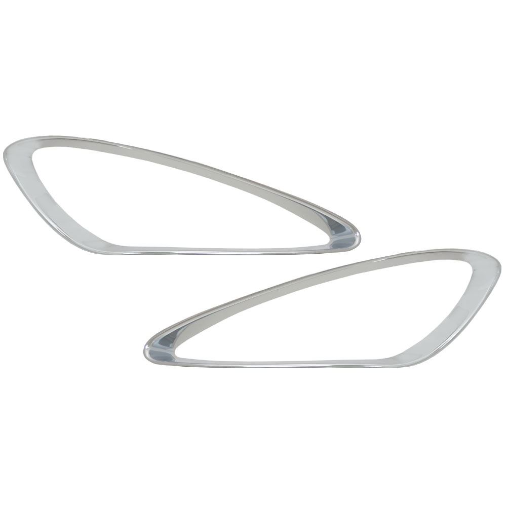 ri-mb604-06 フォグランプ用 Sクラス W221(前期 2005-2009 H17-H21)MercedesBenz メルセデスベンツ クロームメッキランプトリム ガーニッシュ カバー(簡単