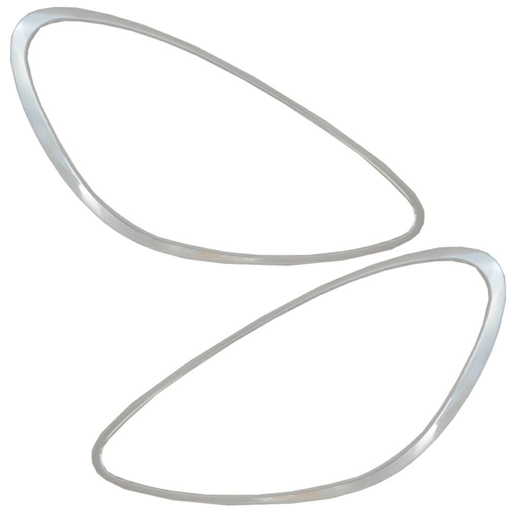 ri-ps132-01 ヘッドライト用 Cayenne カイエン (958型前期 92A 2011-2014 H23-H26) Porsche ポルシェ クロームメッキランプトリム ガーニッシュ カバ