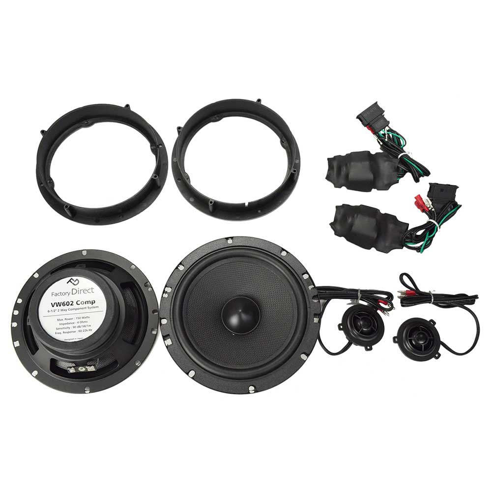 fd-vw602comp04 Golf Mk7 7 (Typ AU 2012-2021 H24-R03) 6.5inch 16cm 2WAY VW ե륯 򴹥ѥ졼ȥԡ ( ԡ ֺܥԡ speaker ѥ졼 η ƥ쥪 ǥ ɥ쥹å)