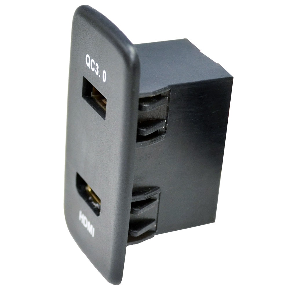 usb-su-b Ver.2 (高さ約61mm) SUBARU スバル車系 USB QC3.0急速充電 & HDMI入力 カーUSBポート(増設 USB充電 電圧計 カスタム パーツ usbポート 車
