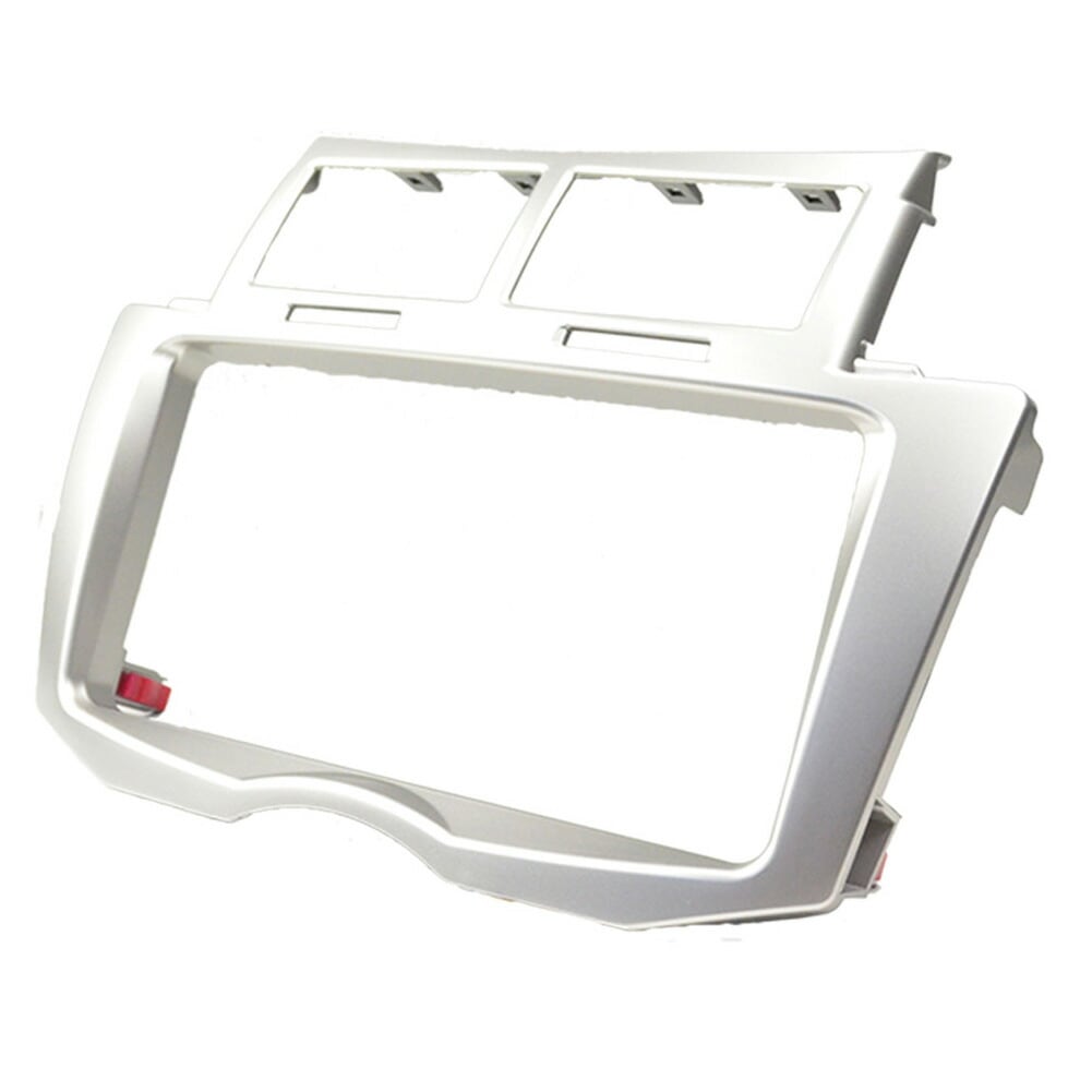 wi-to55-405s AVインストールキット 2DIN Vitz ヴィッツ (90系 H17.02-H22.12 2005.02-2010.12) TOYOTA トヨタ ナビ取付フレーム シルバー