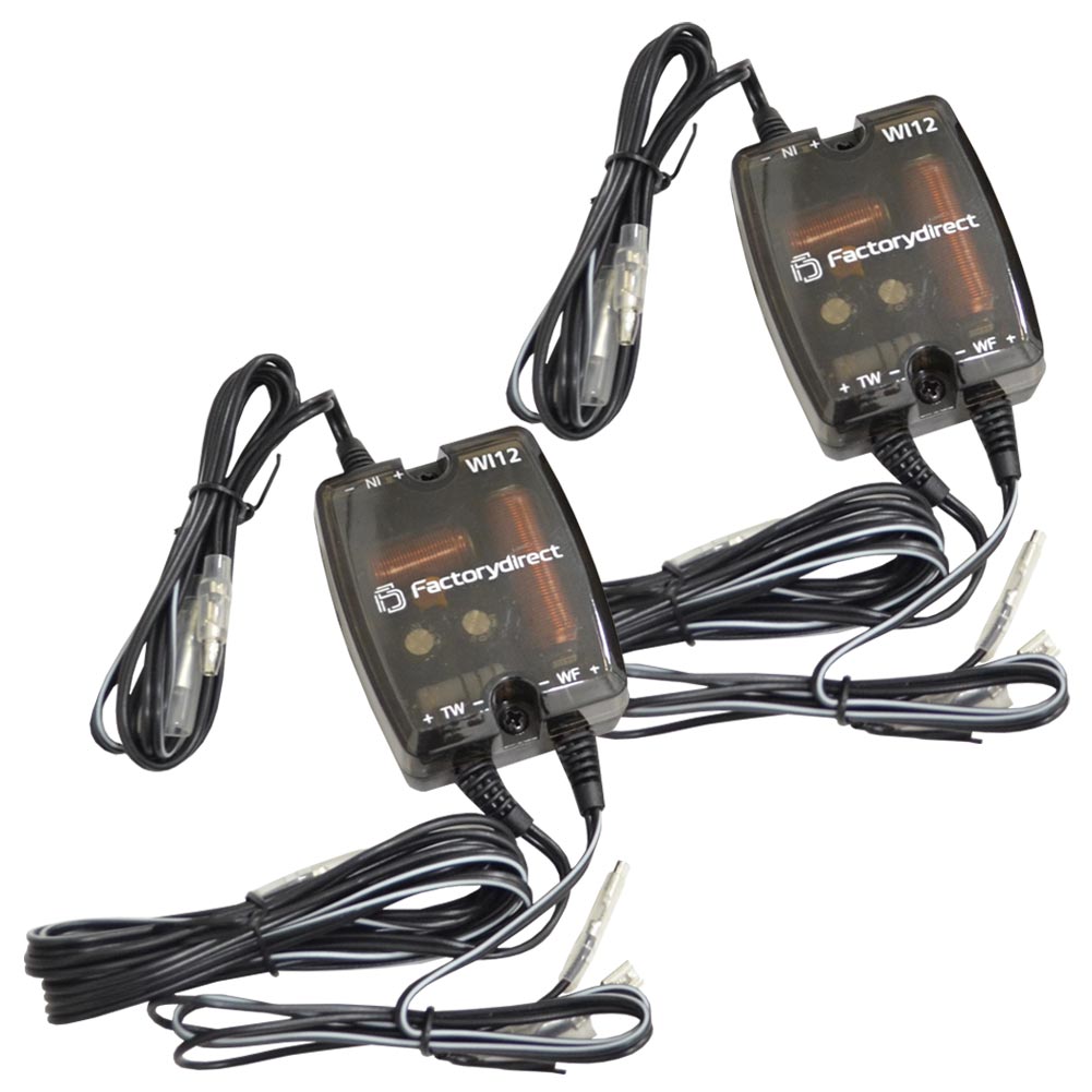 wi12-co Ver.2 (ブラック) 高級パーツ採用！音質改善 2WAY 12dB クロスオーバーネットワーク (車 ツイーター ツィーター カースピーカー スピーカー 車スピーカー クロスオーバ