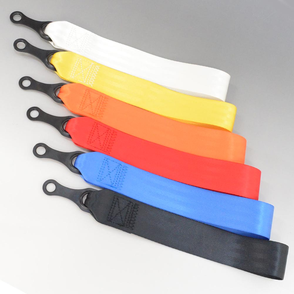  SBB-TOW01 トーイングストラップ 6色展開 ストラップ長30cm 牽引フック位置に簡単取付可能！！(アクセサリー パーツ カスタム 車 シートベルト カー用品 カーアクセサリー ストラップ 