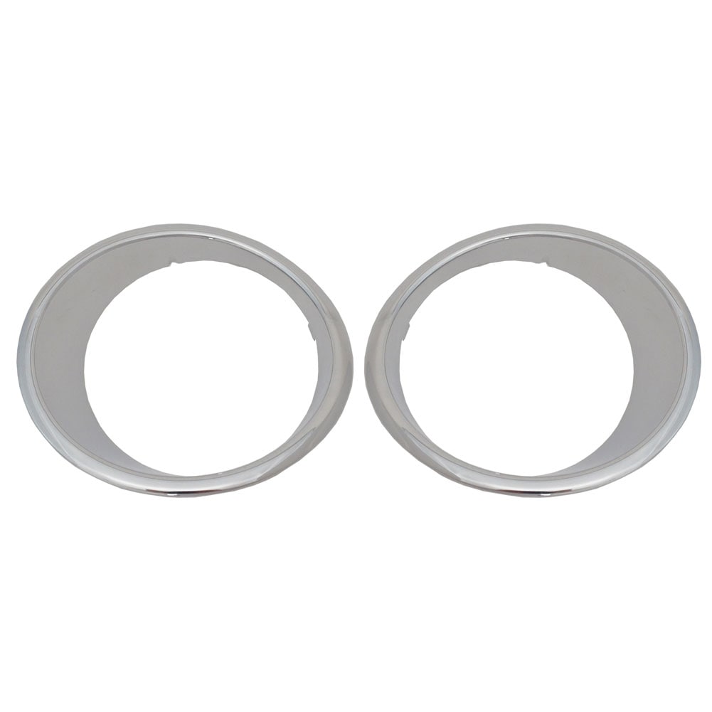 ri-je001-51a ヘッドライト用 Jeep Wrangler ジープラングラー (JK 2006-2018 H18-H30) クロームメッキトリム ガーニッシュカバー ( 外装 クロムメッキ 