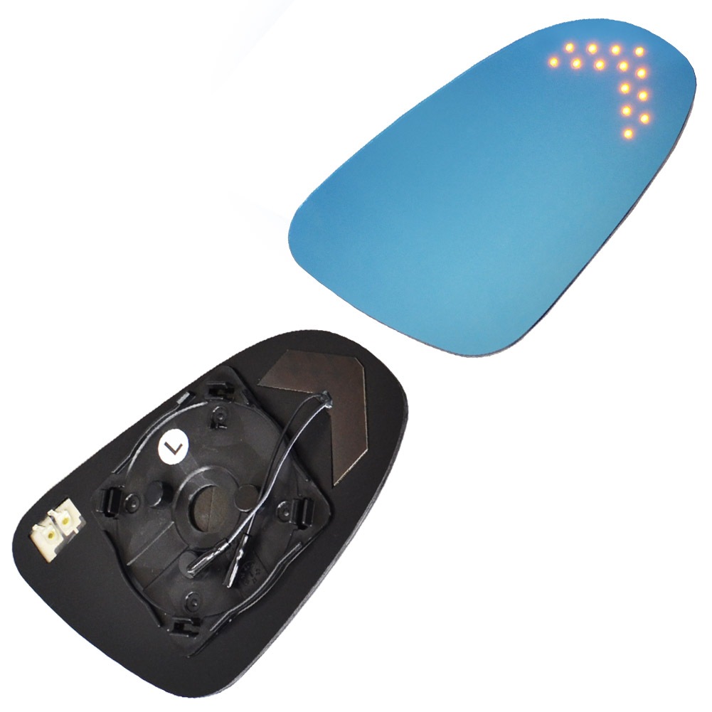 lm-to44b SPADE スペイド (140系前期 H24.07-H27.06 2012.07-2015.06) TOYOTA トヨタ LEDウインカードアミラーレンズ ブルー ドアミラーガラス 