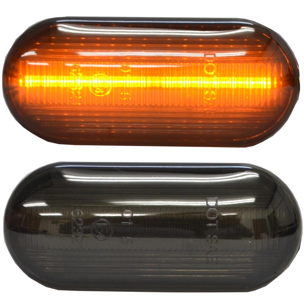 ll-vw-smd-sm07 スモークレンズ Polo ポロ(9N2前期 2002-2005 H14-H17) LEDサイドマーカー 純正交換 VW フォルクスワーゲン( カスタム パーツ カスタムパ