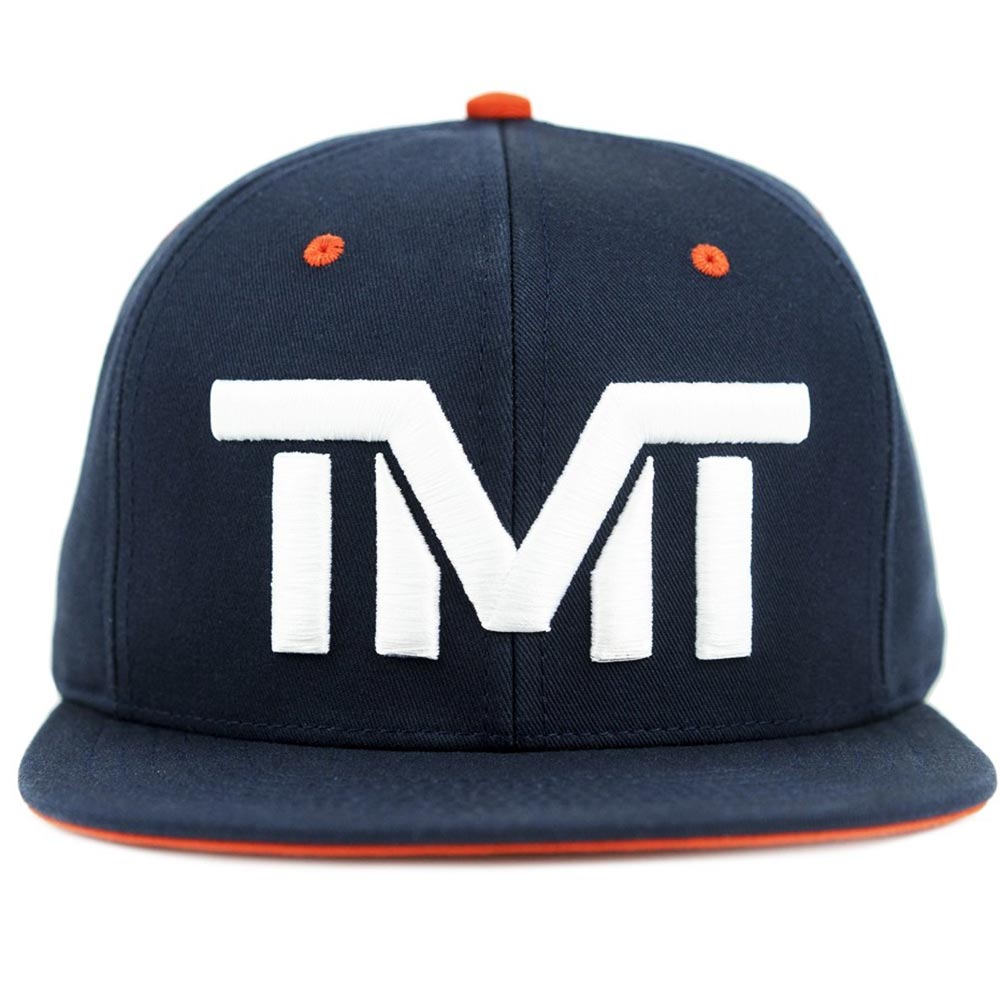 tmt-h93-3vow THE MONEY TEAM ザ・マネーチーム FIELD PASS WINDY CITY 紺ベース&白ロゴ&オレンジブリム ( フロイド・メイウェザー TMT キャップ ボ