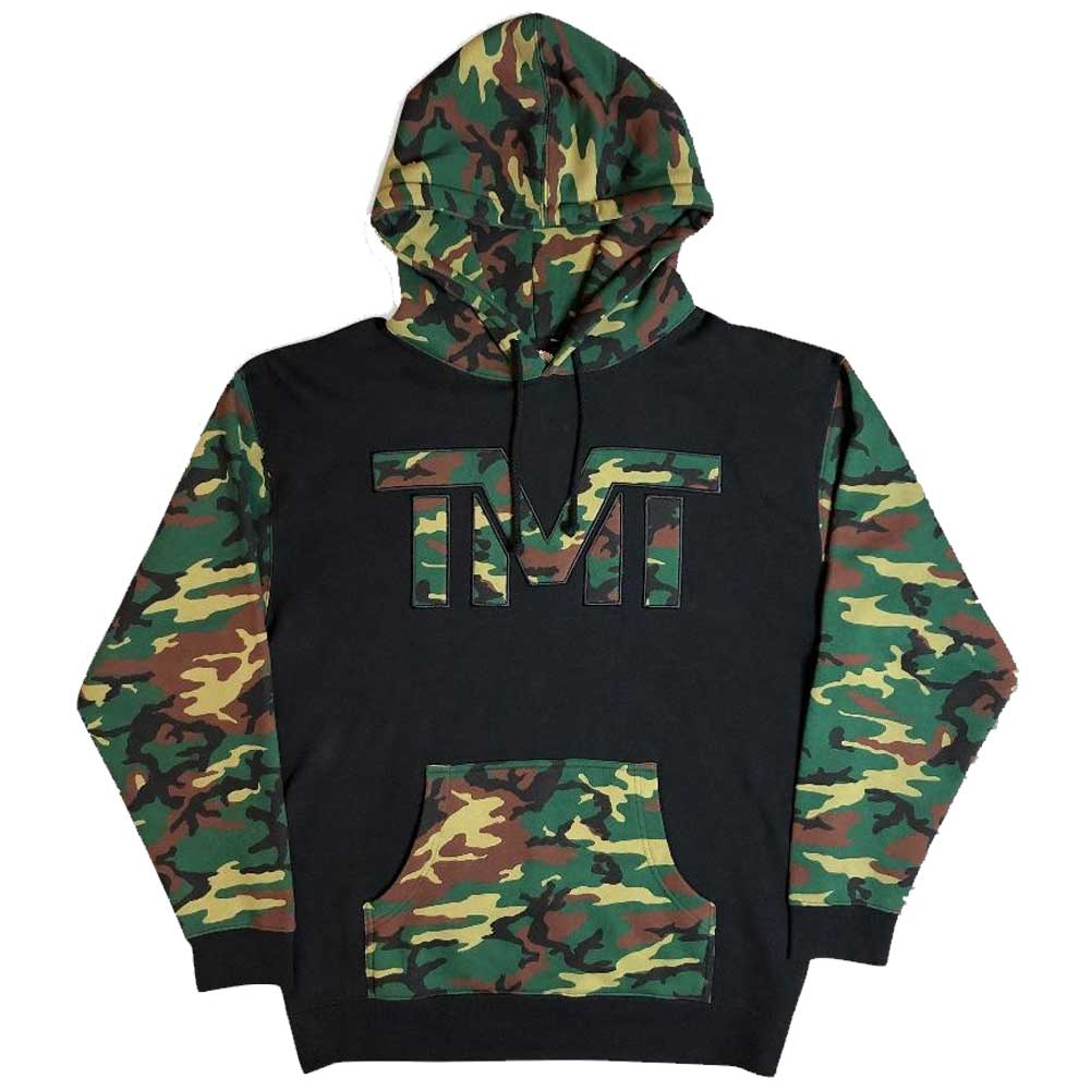 tmt-mo40-2kh THE MONEY TEAM ザ・マネーチーム パーカーTMT UNTOUCHABLE 黒ベース×カモフラロゴ フロイド・メイウェザー ボクシング メンズ プリント アメリカ