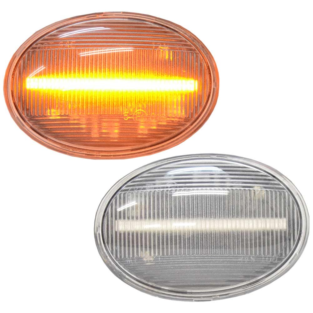 ll-mi-smd-cr02 (ON-OFF点灯 クリアーレンズ) MINI ミニ R56 サルーン(前期後期 2007-2013 H19-H25) LEDサイドマーカー ウインカー BMW (車用品