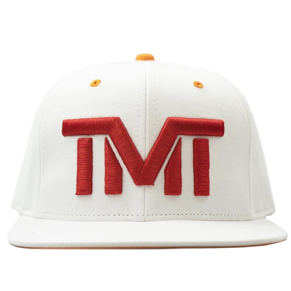 tmt-h93-3tam THE MONEY TEAM ザ・マネーチーム FIELD PASS TEMPA BAY 白ベース&赤ロゴ＆オレンジブリム(フロイド・メイウェザー TMT キャップ 帽子 メ