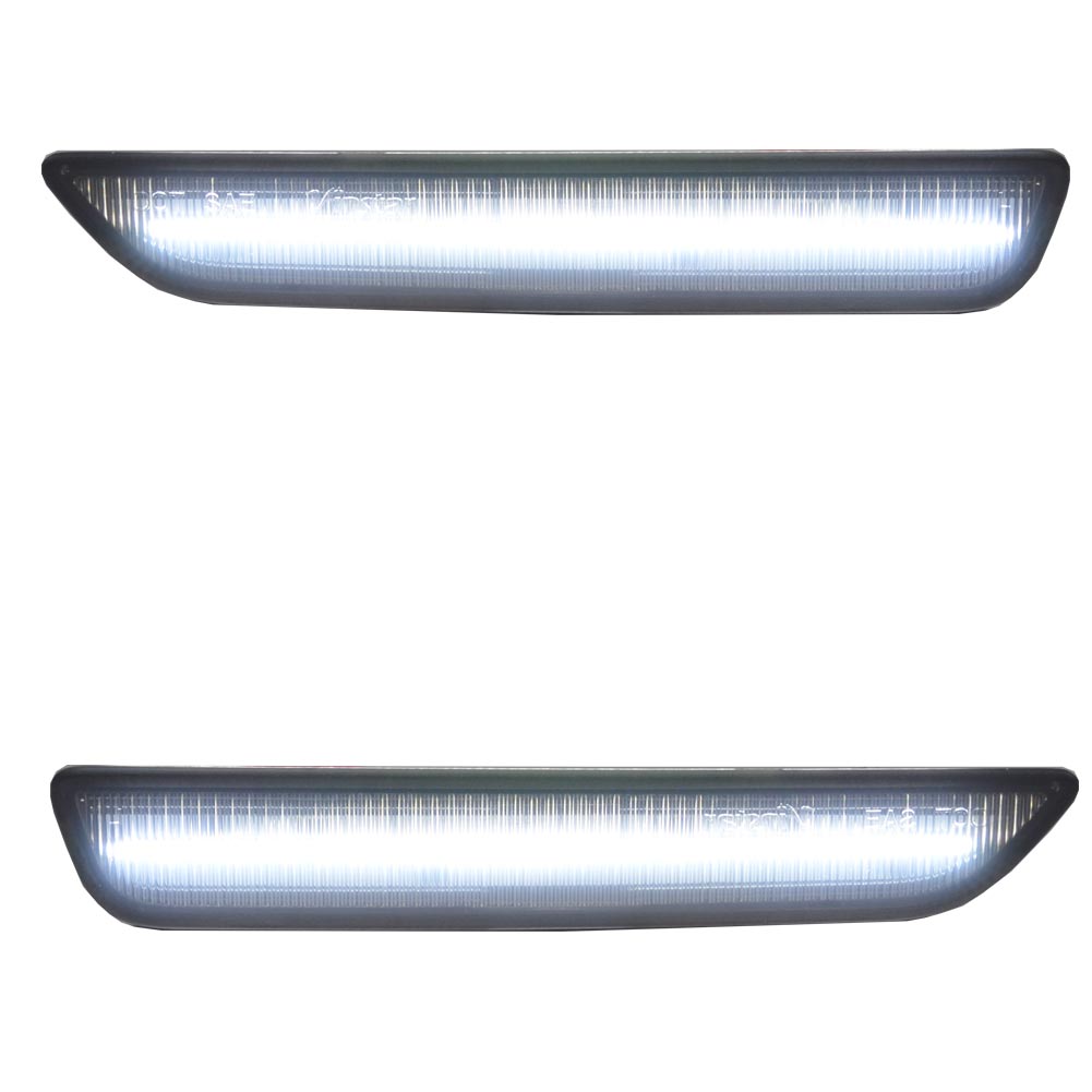 ll-fo-sma-wh01 (ON-OFF ⡼ ۥ磻ȡ) Ford Mustang ե ޥ (S-197 5 2010-2014 H22-H26) 2 LEDեȥɥޡ( ꡼ ɥޡ LED ѡ  led ¤)