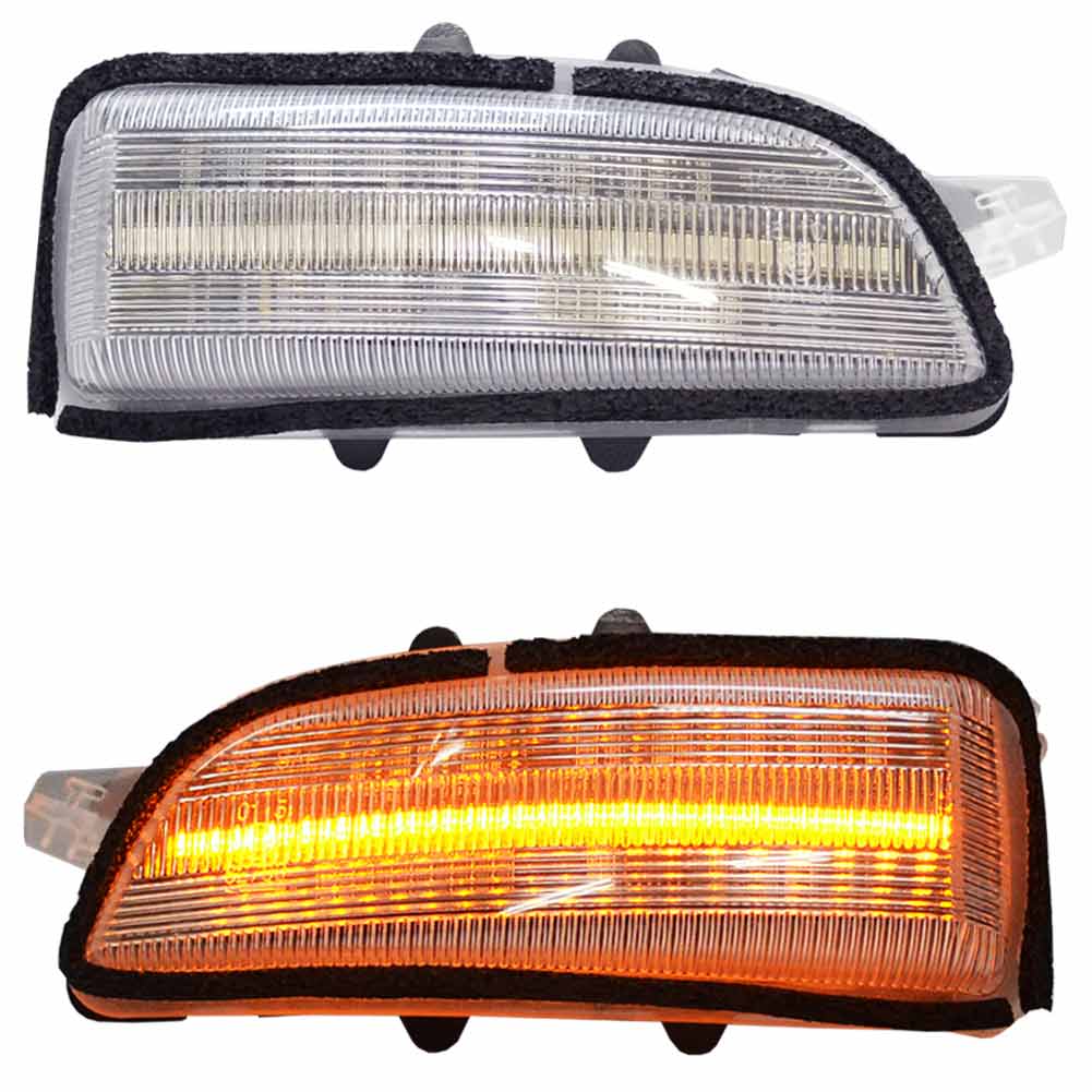 ll-vo-dwc-cr03 (シーケンシャル点灯 クリアーレンズ) VOLVO ボルボ S40 II (Typ M系後期 2007-2012 H19-H24) LEDドアミラーウインカー 流星点灯 