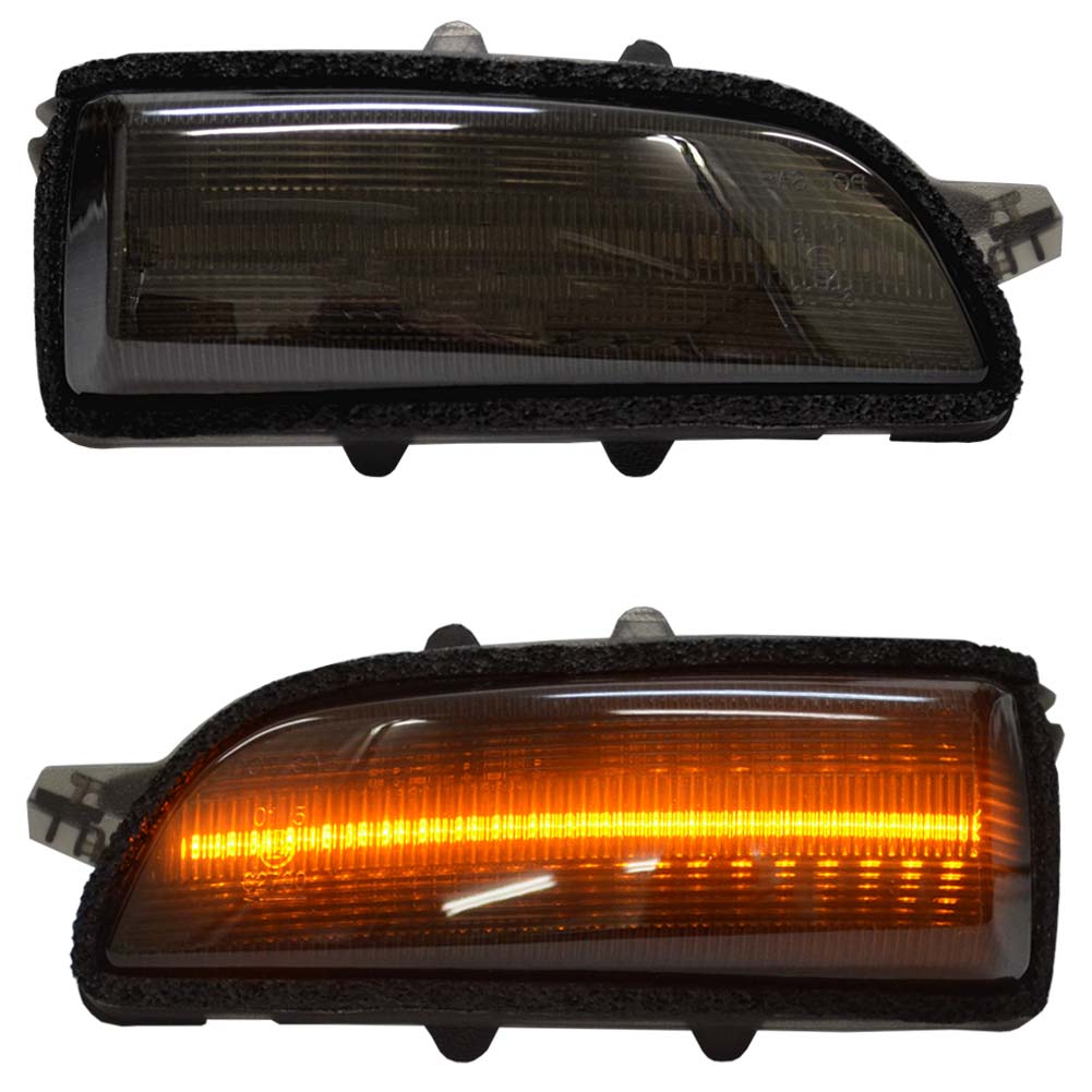 ll-vo-dwc-sm01 (シーケンシャル点灯 スモークレンズ) VOLVO ボルボ C30 I (Typ M系 2007-2013 H19-H25) LEDドアミラーウインカー 流星点灯 (車用