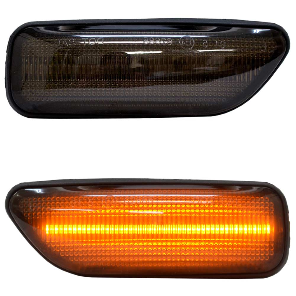 ll-vo-sma-sm04 (ON-OFF点灯 スモークレンズ) VOLVO ボルボ XC90 I (Typ C系前期 2003-2006 H15-H18) LEDサイドマーカー (車用品 アクセサ
